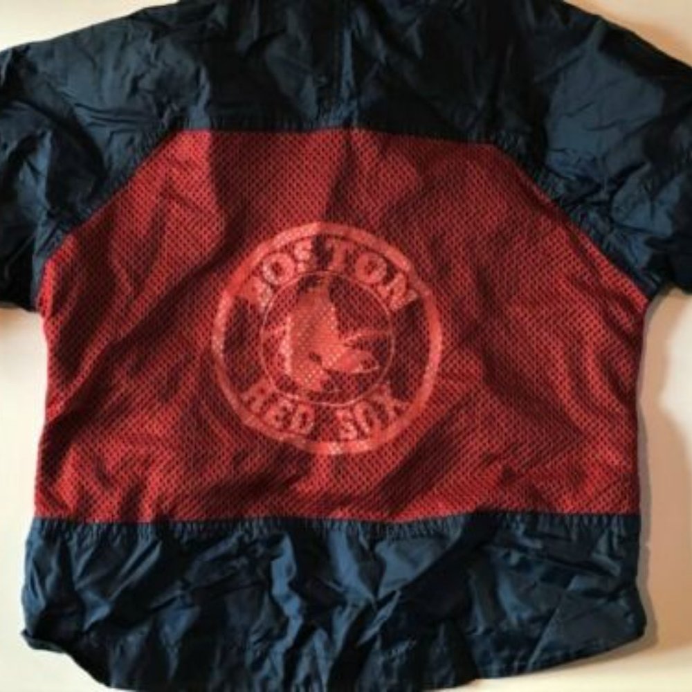 Genuine Merchandise BOSTON RED SOX Embroidered Zip Jacket/Windbreaker ~ Sz 5/6